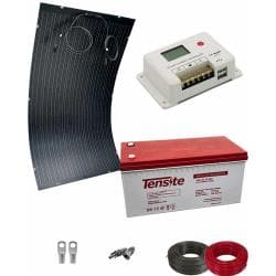 Kit Solar Aislada 200W para Fin de Semana con Batería